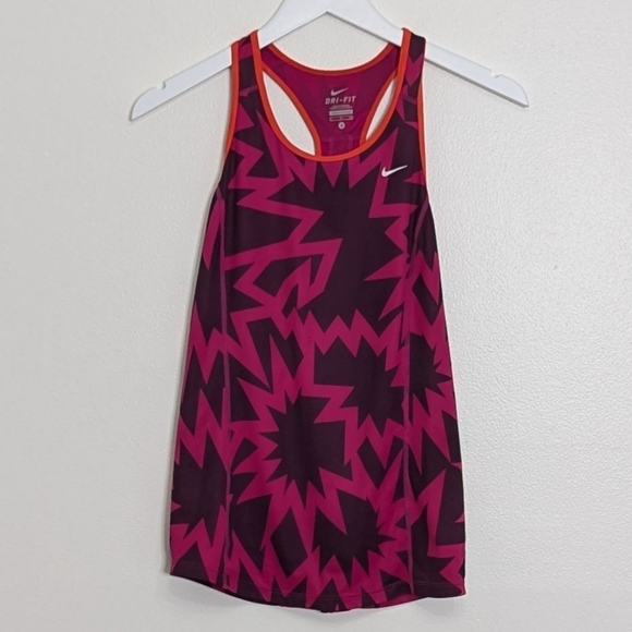 Nike Tank Women's Small Pink Purple Aztec Print - Picture 1 of 8